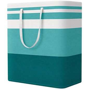 Laundry Basket Hamper Foldable Freestanding Handle Bedroom Dorm
