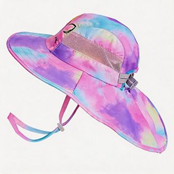 Kaelin Home Kids UPF 50+ Wide Brim Sun Hat with Neck Flap UV Protection Summer Beach Outdoor Hat