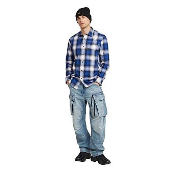 G-Star Mens Plaid Slim Long-Sleeved Shirt