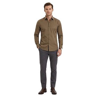 Boss Mens Plain Oxford Long-Sleeved Shirt