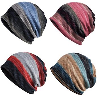 Beanie Hat Stretch Slouchy Turban Headwear Cotton Floral Lace Daily Sleep Outdoor Women
