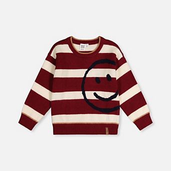 Big Kids Boy Striped Knit Sweater