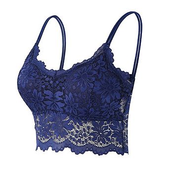 Women Lace Bra Plunge Padded No Underwire Bralettes