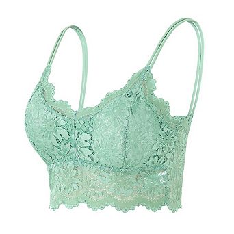 Women Lace Bra Plunge Padded No Underwire Bralettes