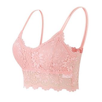 Women Lace Bra Plunge Padded No Underwire Bralettes