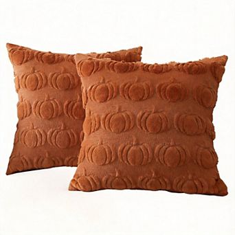 2Pack 20" x 20" Throw Pillow Covers Harvest Farmhouse Decor