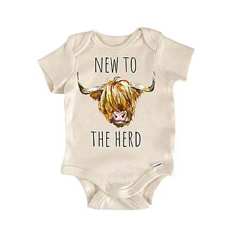 Bull Cow Farm Herd Newborn Baby Onesie®