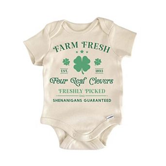 St. Patricks Day Farm Fresh Newborn Baby Onesie®