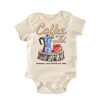 Wild Coffee Hiking Mornings Baby Gift Baby Onesie®