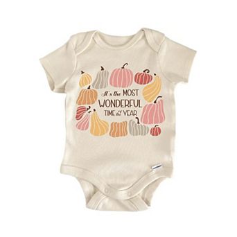 Wonderful Fall Pumpkin Newborn Baby Onesie®