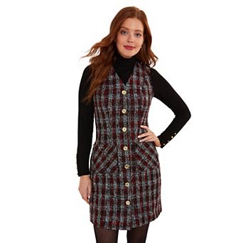 Joe Browns Women's Plus Size Sleeveless Tweed Dress