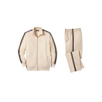 KingSize Men's Big & Tall Full-Zip Fleece Tracksuit