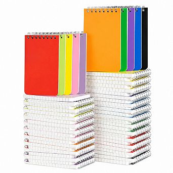 60-Pack Pocket Spiral Notebooks Lined Heavyweight Paper Bulk for Planning Notes