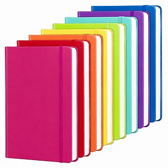 8-Pack Hardcover Lined Journals For Note Taking Writing Diary School Work Travel
