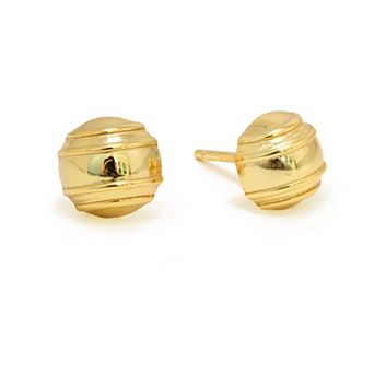 Tennis Ball Stud Earrings