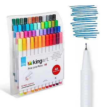KINGART Fine Line Pens - Archival Water-Based Ink - 48 Colors