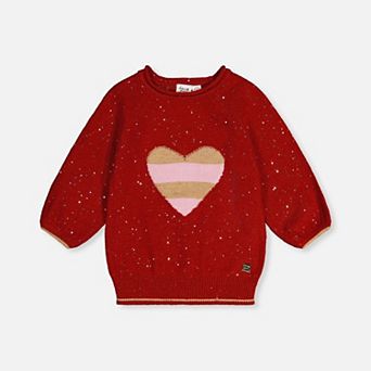 Big Kids Girl 3/4 Sleeve Knitted Sweater