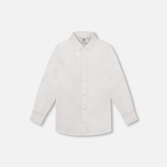 Little Kids Boy Button Down Long Sleeve Shirt