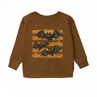 Bats Orange Stripes - Youth Graphic Sweatshirt