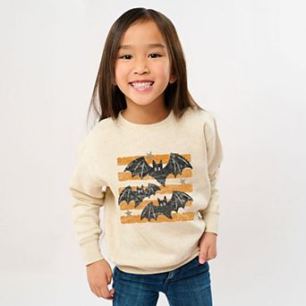 Bats Orange Stripes - Youth Graphic Sweatshirt