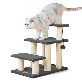 3 Step Pet Stairs For Dogs Cats Non Slip Scratch Resistant Hold Up To 150 Lbs