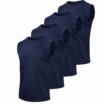 5-Pack Men's Mesh Athletic Tank Tops Quick Dry Wicking Gym Shirts