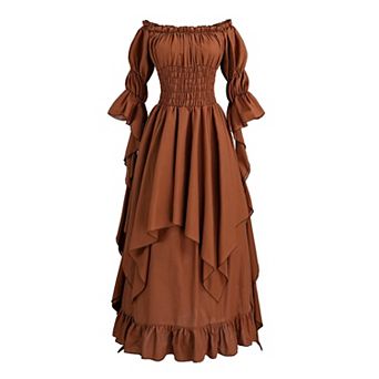 Women Medieval Renaissance Costume Victorian Gothic Fairy Witch Cosplay Dress