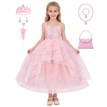 Princess Tulle Dress Witch Costume With Accessories For Dress Up Play