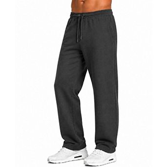 Blu Rock Men's Tech Fleece Performance Sweatpants with Open Bottom