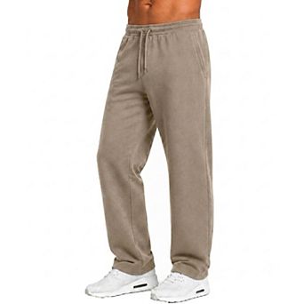Blu Rock Men's Tech Fleece Performance Sweatpants with Open Bottom