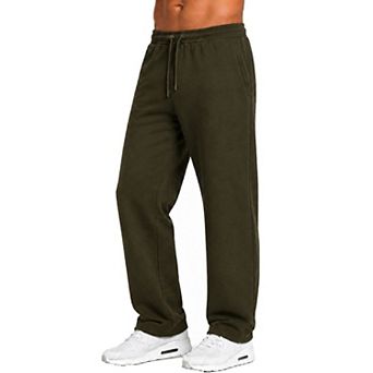 Blu Rock Men's Tech Fleece Performance Sweatpants with Open Bottom