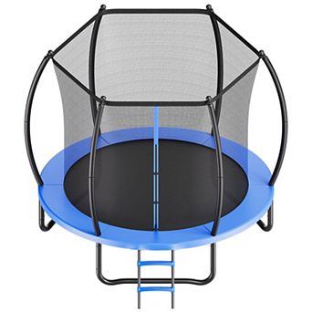 VEVOR Outdoor Trampoline, 8FT Recreational Trampoline, ASTM Approved Trampolines with Enclosure Net