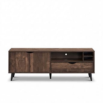 Costway TV Stand for TVs up to 65 in Entertainment Center with Storage Cabinet, Drawer