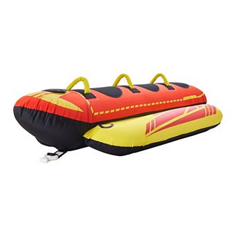 VEVOR Towable Tubes for Boating, 1-3 Riders Inflatable Boat Tubes and Towables, 510lbs Capacity