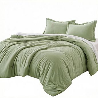 Full Comforter Sets, All Season Ultra Soft Down Alternative Bedding - 3 pc Lightweight Bed Set