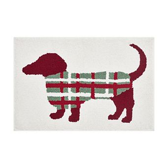 Hallmark Holiday Dog Tufted Bath Mat