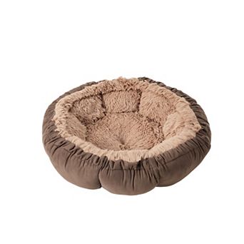 Sleepy Tail Society Round Buttercup Faux Suede Pet Bed