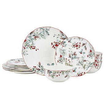 Mikasa Pine & Berry 12 pc Dinnerware Set