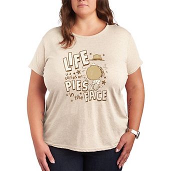 Plus Size Peanuts Spike Graphic Tee