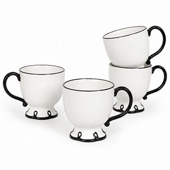 Sango Splash of Cheers 4 pc 16-oz. Stoneware Coffee Mug Set