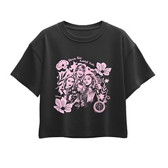 Girls 7-16 Disney's Descendants 5 "Down the Rabbit Hole" Floral Boxy Tee