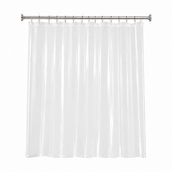 2-Pack PEVA Shower Curtain Liner Waterproof Weighted Hem