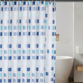 PEVA Shower Curtain Liner Waterproof Quick Dry Rust Proof Grommets Safe For Pets