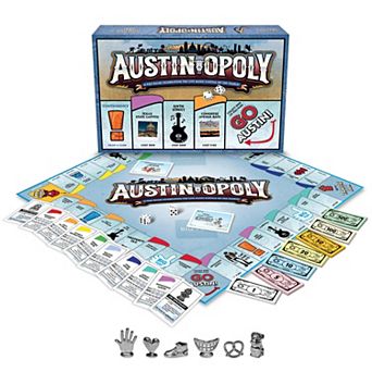 Late For The Sky Austin-Opoly Board Game