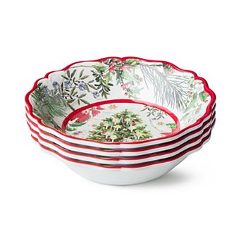 Certified International Santa's Delivery 4 pc Melamine Bowl Set