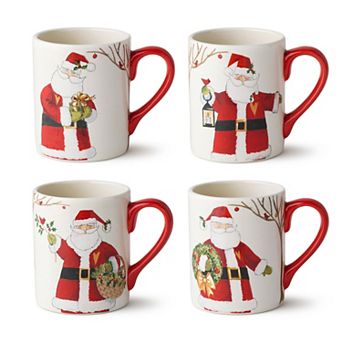 Certified International Santa Delight 4 pc 16-oz. Mug Set