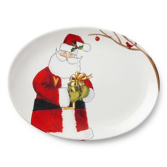 Certified International Santa Delight Oval Platter