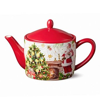 Certified International Santa's Delivery 36-oz. Ceramic Teapot