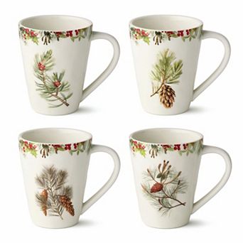 Certified International Woodland 4 pc 18-oz. Mug Set