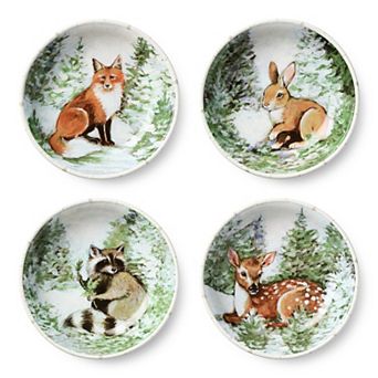 Certified International Winter Cabin 4 pc Soup Bowl Set